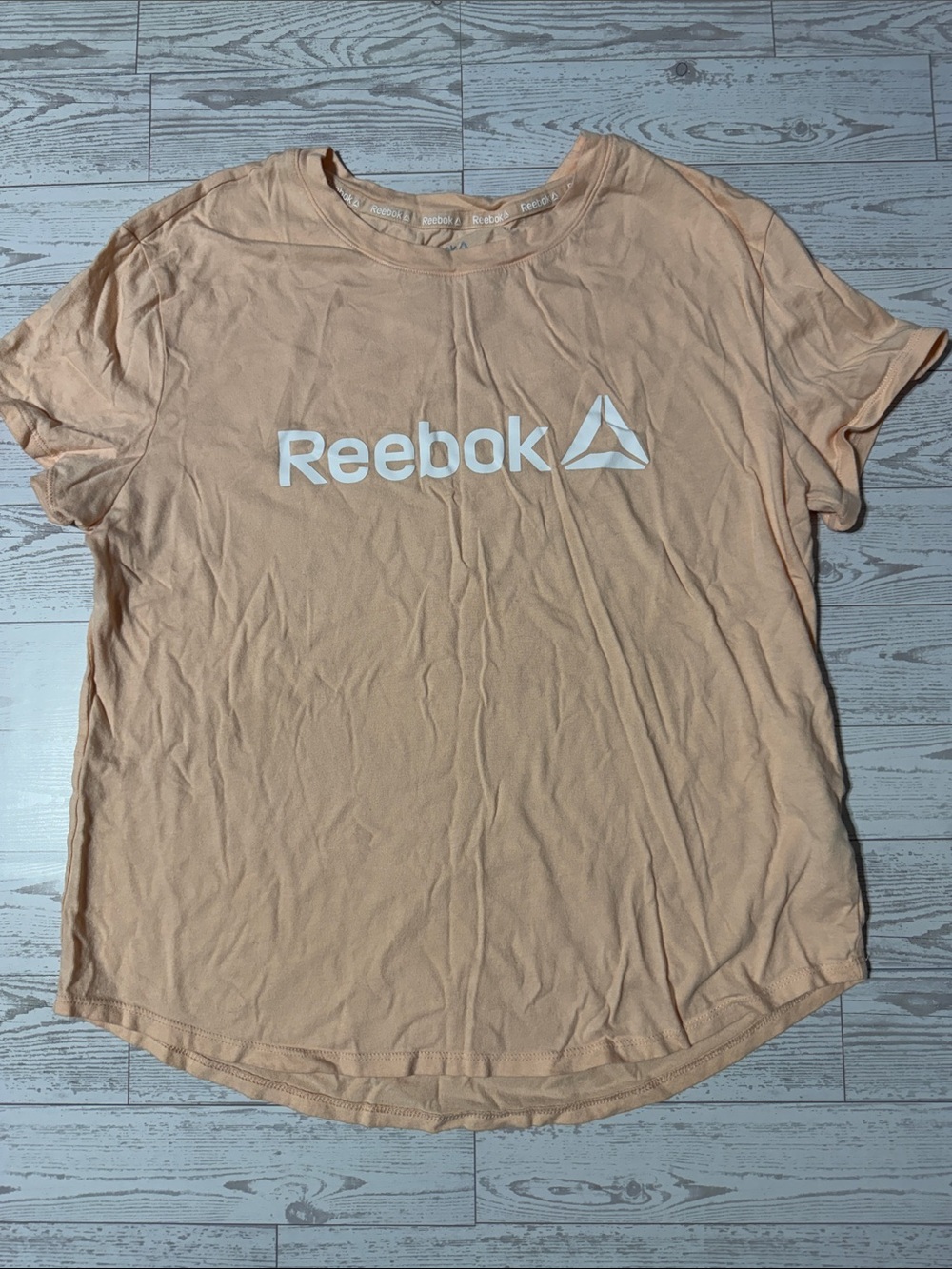 Reebok Peach Short Sleeve Logo Tee